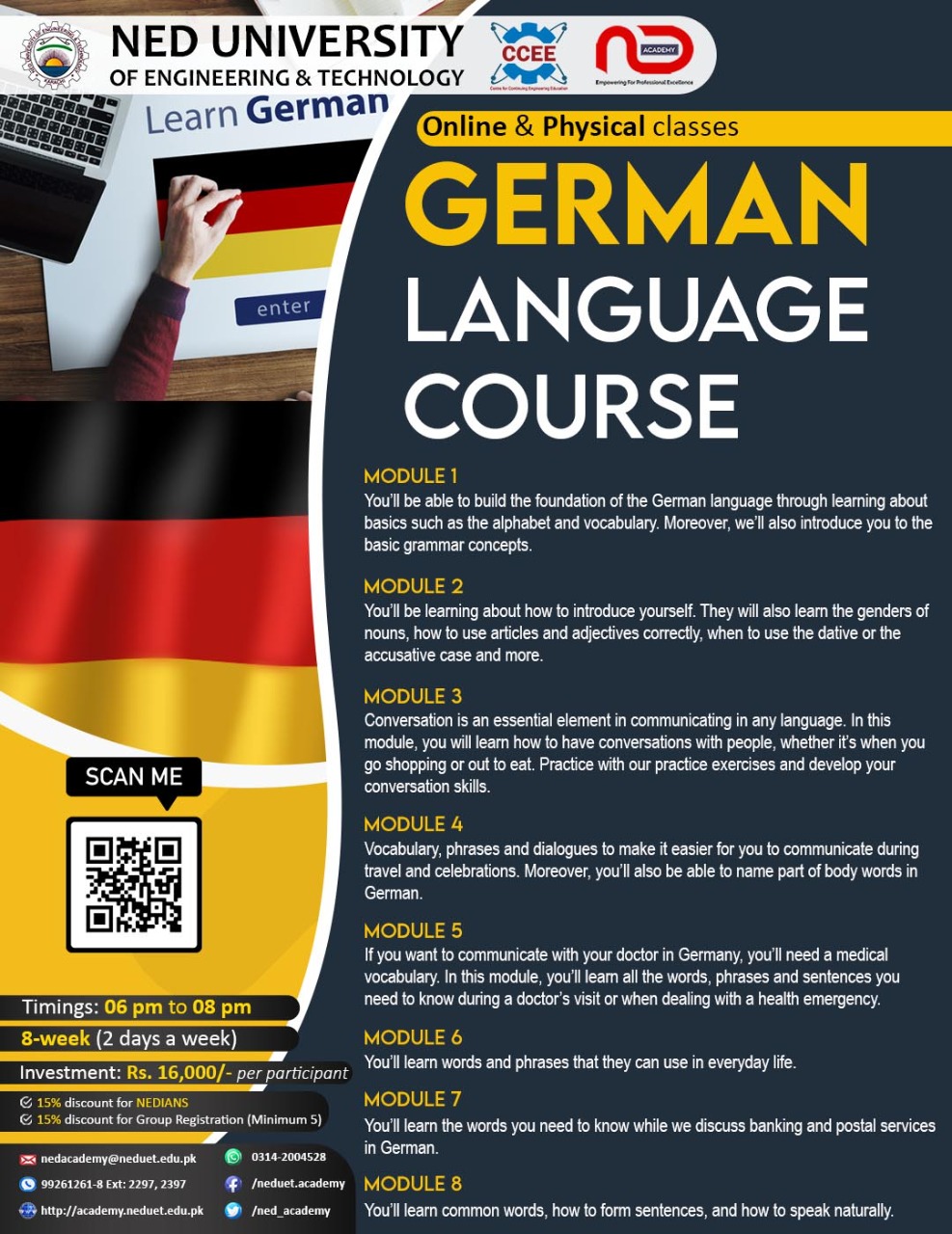 German Language Course In Punjab University Lahore