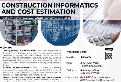 Construction Informatics and Cost Estimation
