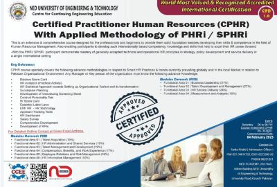 Certified Practitioner Human Resource (CHRP) With Applied Methodology Of PHRi/ SPHRi