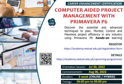 Computer Aided Project Management With Primavera P6